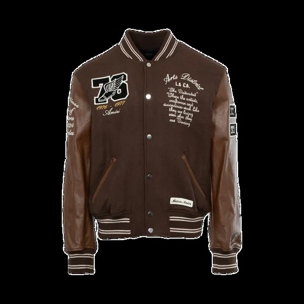 Куртка Amiri Oversized Eagle Varsity 'Brown', коричневый