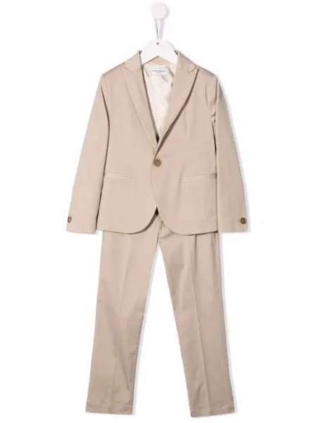 Paolo Pecora Kids костюм-двойка с однобортным пиджаком