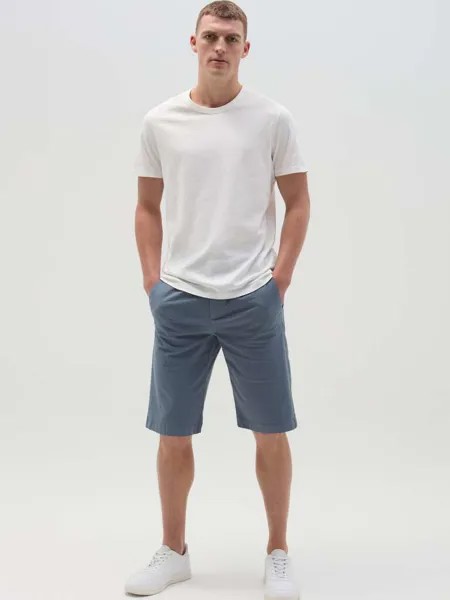 Шорты-Бермуды Chino из сирсакера с вытачками Ovs, цвет stone grey