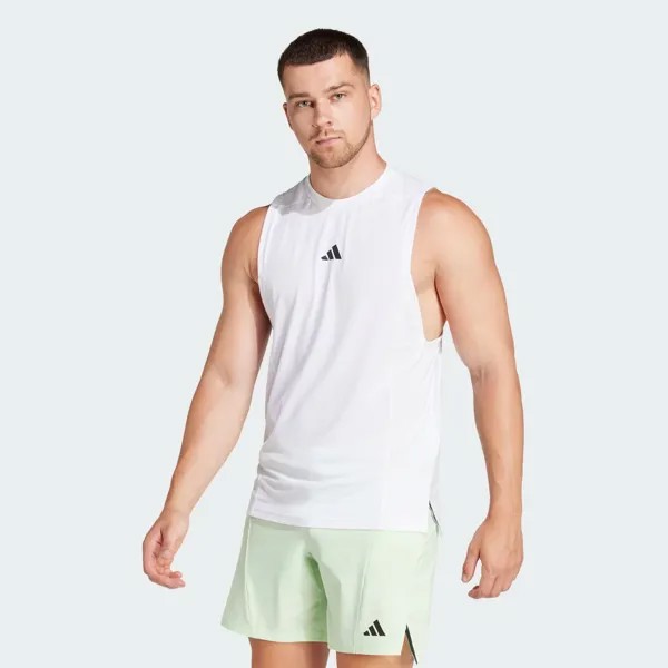 Майка для тренировок и тренировок. Adidas, цвет White