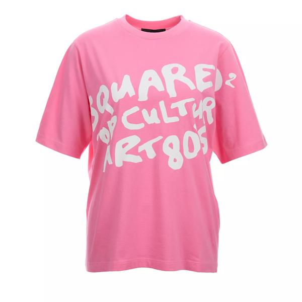 Футболка t-shirt mit druck Dsquared2, розовый
