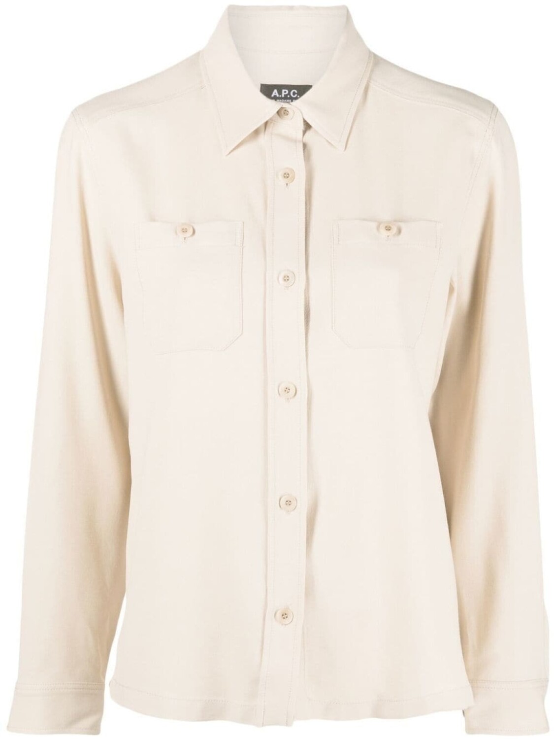 A.P.C. рубашка Chloé с длинными рукавами, серый
