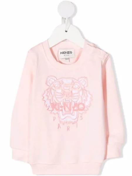Kenzo Kids толстовка с вышивкой Tiger
