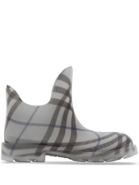 Резиновые ботинки Marsh в клетку Burberry, серый