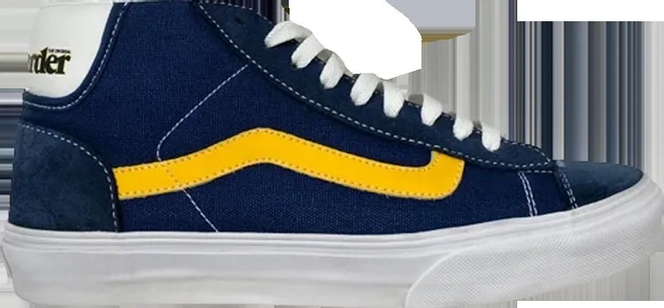 Кеды Vans Mid Skool 77 Skateboarder - Navy Yellow, синий