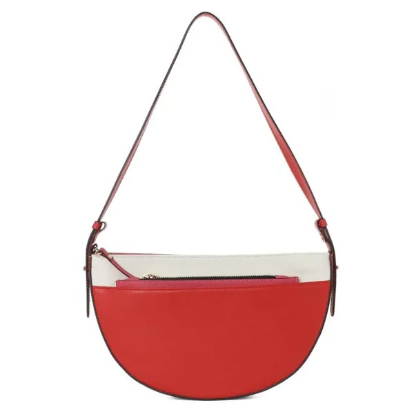 Комплект (сумка+кошелек) женский Tendance PO401, розово-красный