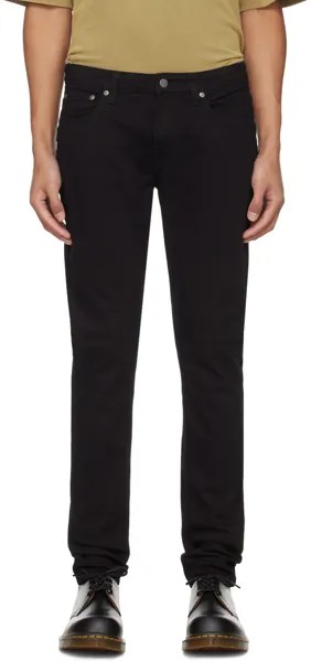 Черные джинсы скинни Lin Nudie Jeans, цвет Black/Black