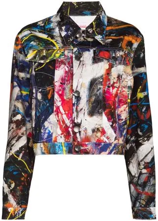 Charles Jeffrey Loverboy джинсовая куртка с принтом