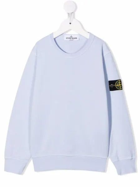 Stone Island Junior толстовка с нашивкой-логотипом