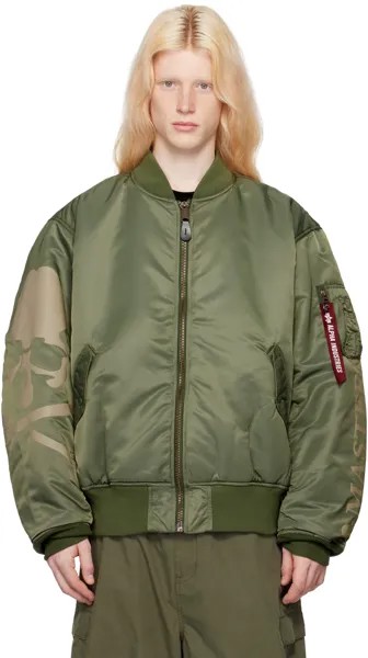 Хаки Бомбер Alpha Industries Edition MA-1 Mastermind World