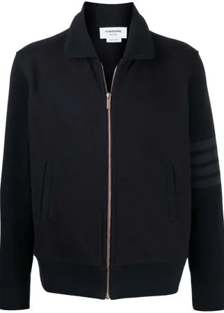 Thom Browne 4-Bar zip-up cardigan