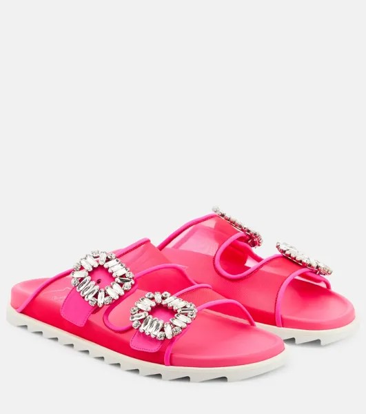 Сандалии Slidy Viv Roger Vivier, розовый