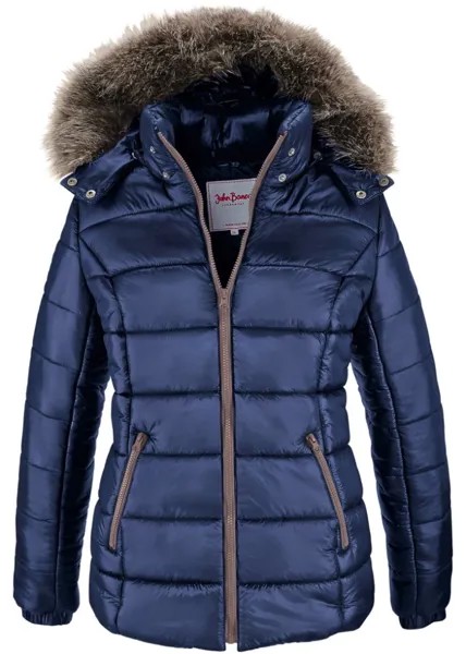 Зимняя куртка с капюшоном John Baner Jeanswear, синий