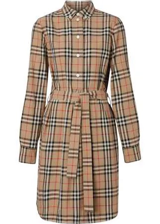Burberry платье-рубашка в клетку Vintage Сheck