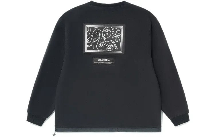 Свитшот Wade Collection унисекс черный Lining, черный