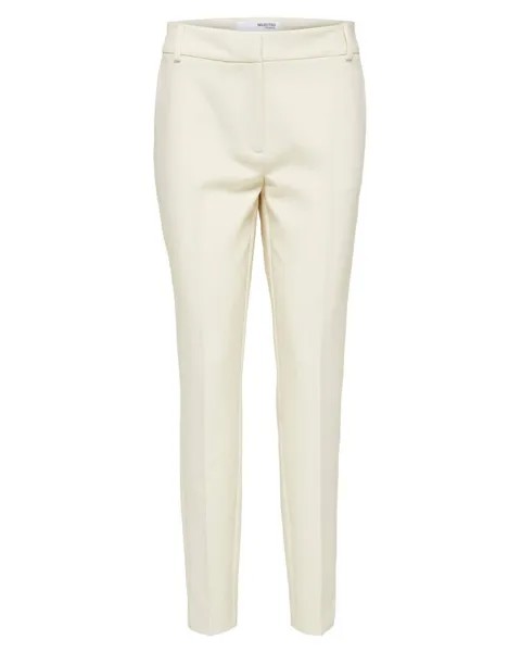 Брюки SLFRITA Slim Pant Slim Fit Selected Femme, бежевый