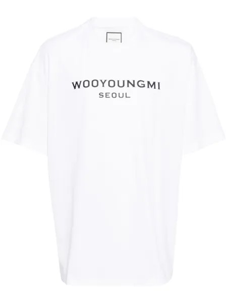 Wooyoungmi футболка с логотипом, белый