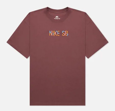 Мужская футболка Nike SB Mosaic, цвет бордовый, размер S