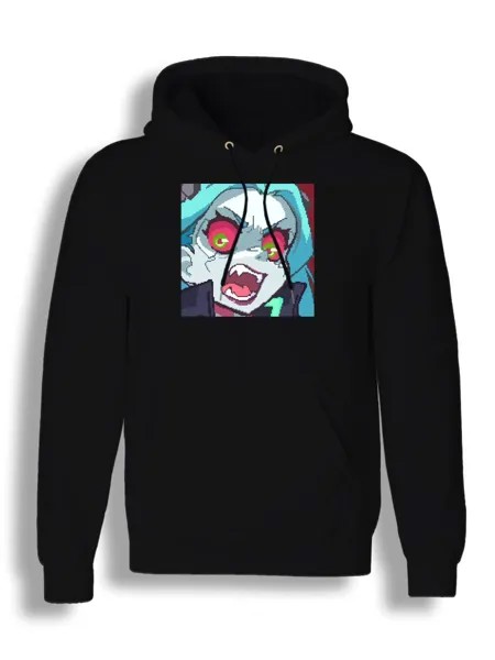 Худи унисекс СувенирShop Аниме Киберпанк/Cyberpunk/Rebecca 4 черное S