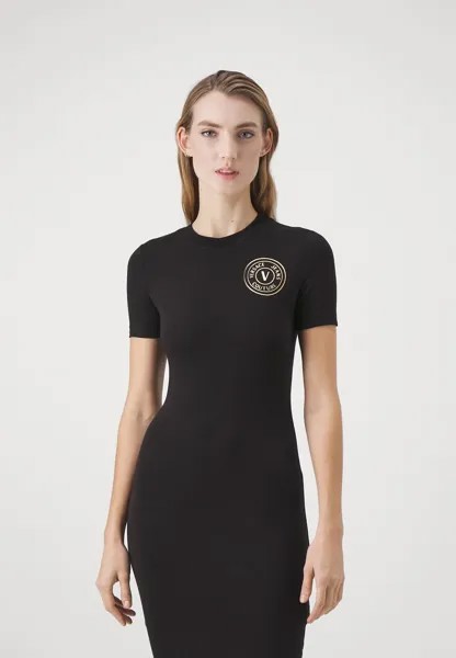 Платье из джерси Versace Jeans Couture, черный