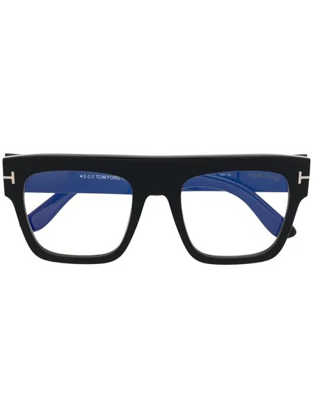 TOM FORD Eyewear очки в квадратной оправе с прозрачными линзами