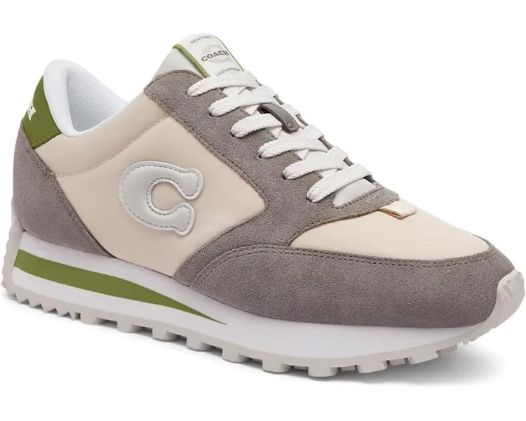 Кроссовки COACH Runner Sneakers, цвет Dark Lime/Chalk