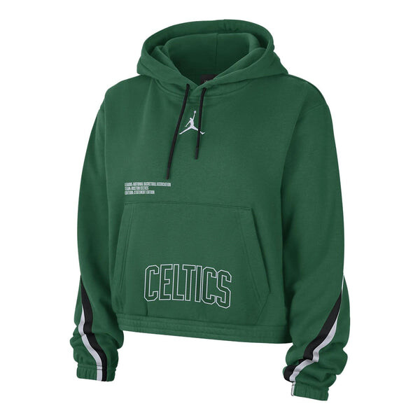 Толстовка x nba boston celtics courtside hoodie Air Jordan, зеленый