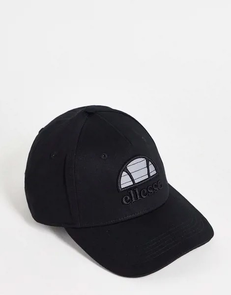 Черная кепка с логотипом ellesse-Черный цвет