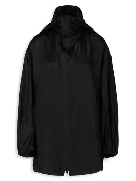 Куртка-ветровка Bottega Veneta с матовым покрытием, nero
