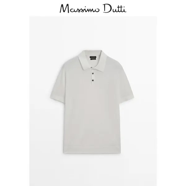 Рубашка-поло мужская Massimo Dutti, кремовый