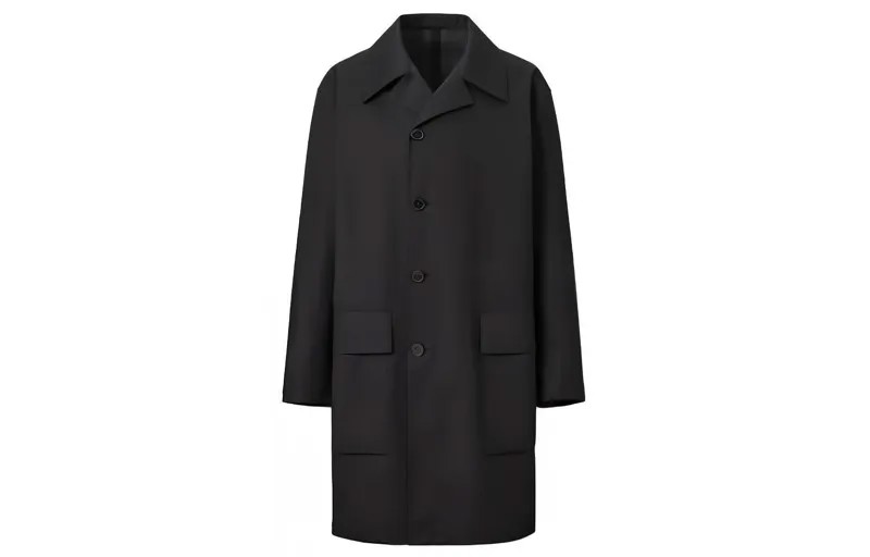 Пальто-тренч унисекс Uniqlo, оливковый