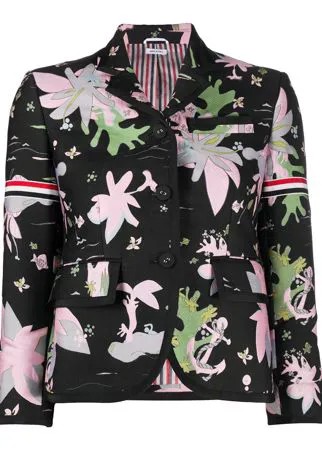 Thom Browne жаккардовый пиджак с гавайским принтом