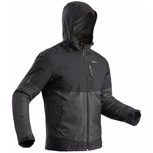 Куртка зимняя водонепроницаемая походная мужская SH100 X-WARM -10°C размер: M цвет: серый QUECHUA Х Decathlon