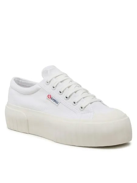 Кроссовки из ткани Superga, белый