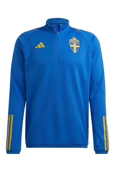 Швеция тренировочная футболка adidas, синий