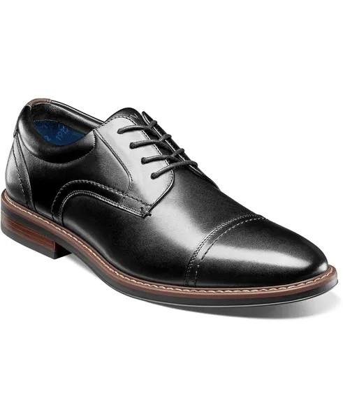 Мужские оксфорды centro flex cap toe Nunn Bush, черный