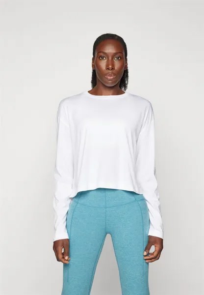Топ с длинными рукавами ESSENTIAL CROP LONG SLEEVE Sweaty Betty, белый