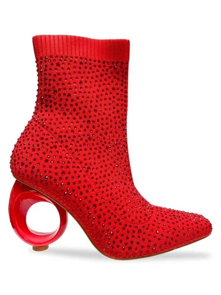 Сапоги-носки Barbie со стразами и шипами Lady Couture, красный