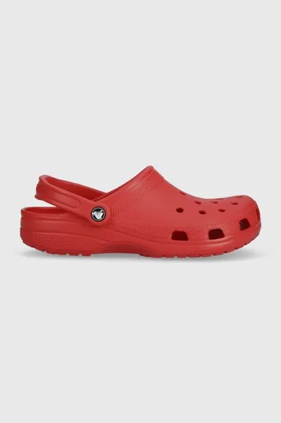 Классические шлепанцы Crocs, красный