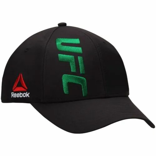Мужская кепка Reebok UFC Structured Flex - черная | Зеленый