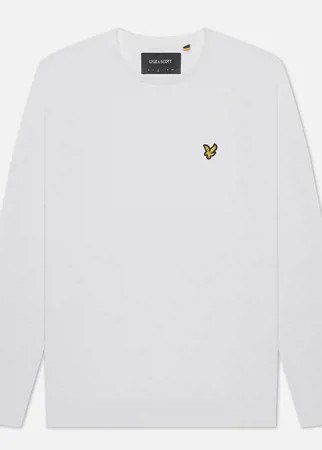 Мужской лонгслив Lyle & Scott Crew Neck, цвет белый, размер M