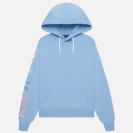 Женская толстовка Polo Ralph Lauren Ombre Logo Fleece Hoodie, цвет голубой, размер S