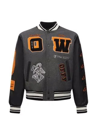 Комбинированный бомбер Off-White
