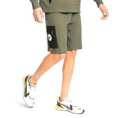 Мужские зеленые повседневные спортивные шорты Puma Pl 10 дюймов 53399703