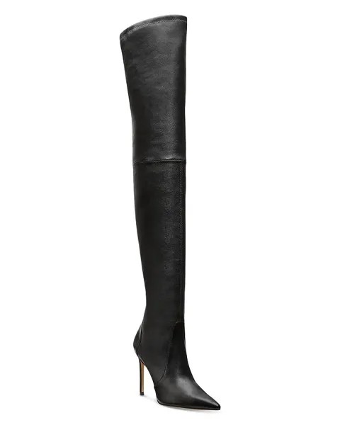 Женские сапоги выше колена Ultrasturt 100 с острым носком на высоком каблуке Stuart Weitzman