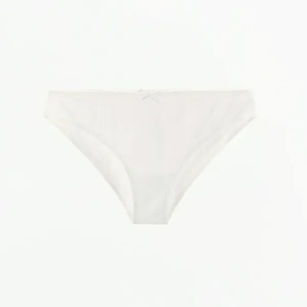 Трусы Zara Pointelle Lace Trim, белый