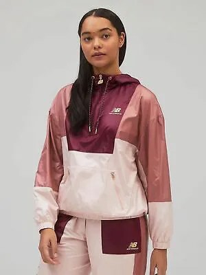 New Balance Athletics Higher Learning Anorak Jacket Womens Henna Outwear Top