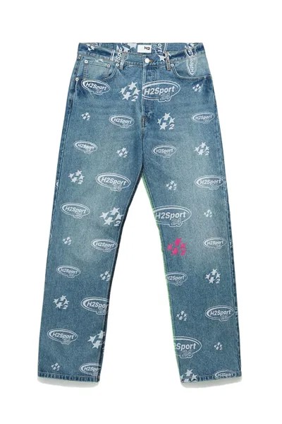 Джинсы H&M H2 Loose, синий