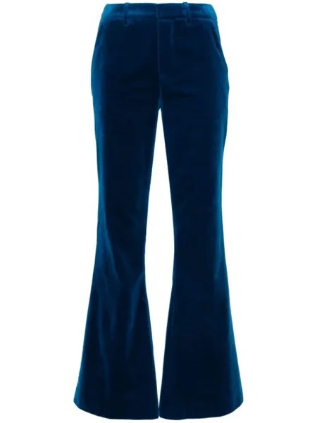 Zadig&Voltaire расклешенные бархатные брюки, синий