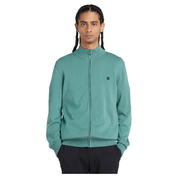 Свитер Timberland Williams River Cotton Yd Full Zip, зеленый